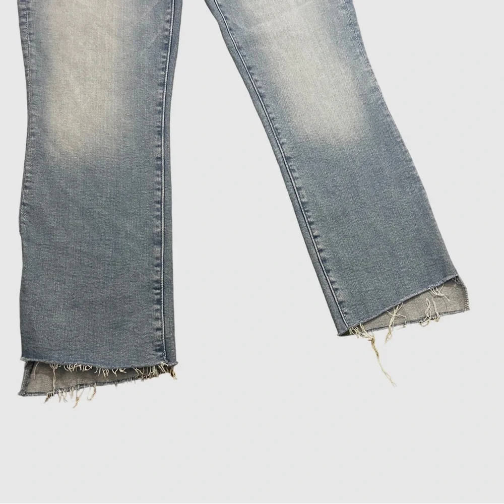 Mother The Insider Crop Step Fray Denim Size 32 Cotton Blend NWOT_6